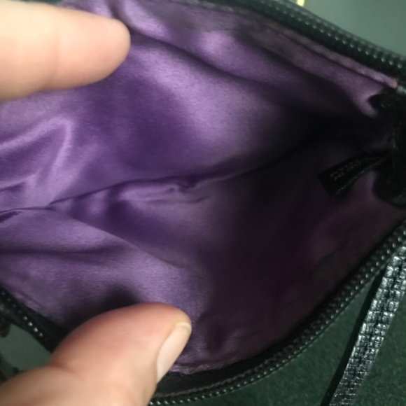 Coach Black Canvas Leather Wristlet - Picture 10 of 16